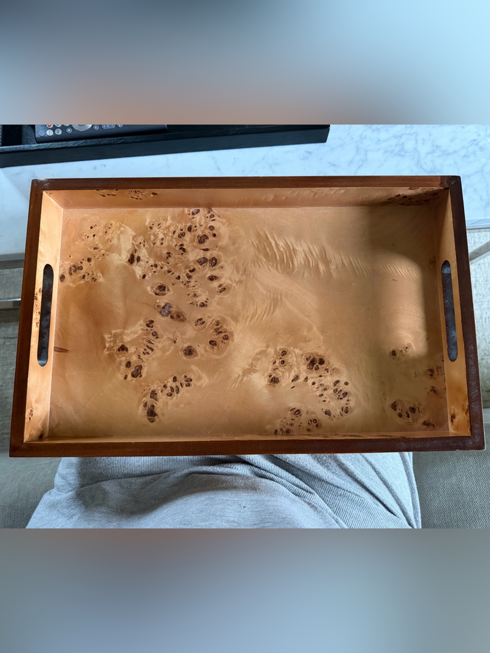 Burl Wood Tray